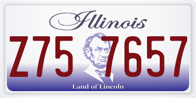 IL license plate Z757657