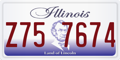 IL license plate Z757674