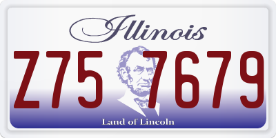 IL license plate Z757679