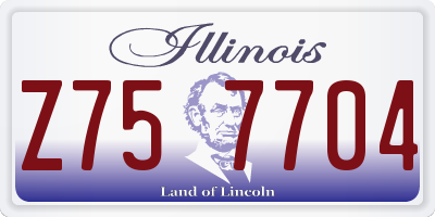 IL license plate Z757704