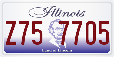 IL license plate Z757705