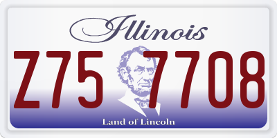 IL license plate Z757708