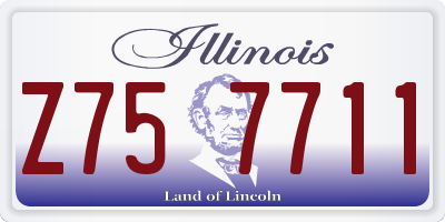 IL license plate Z757711