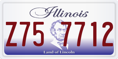 IL license plate Z757712