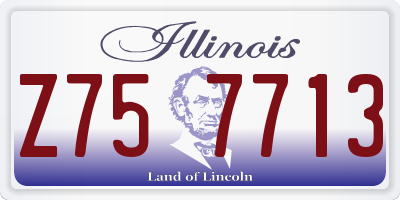 IL license plate Z757713