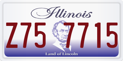 IL license plate Z757715