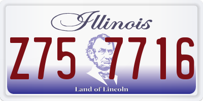 IL license plate Z757716