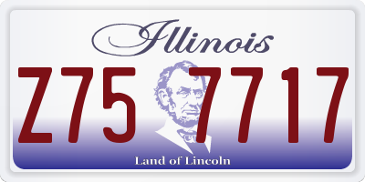 IL license plate Z757717