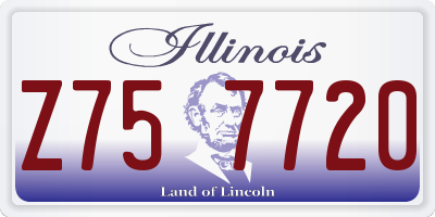 IL license plate Z757720
