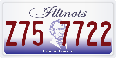 IL license plate Z757722