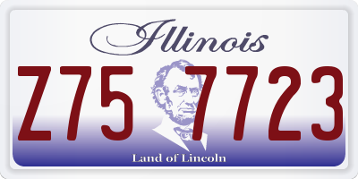 IL license plate Z757723