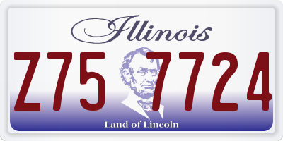 IL license plate Z757724