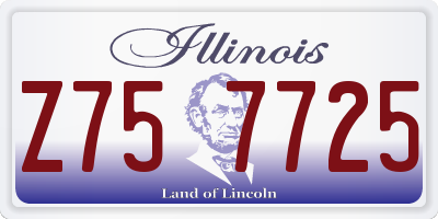 IL license plate Z757725