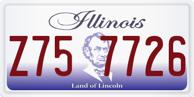IL license plate Z757726