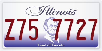 IL license plate Z757727