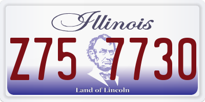 IL license plate Z757730