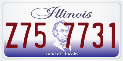 IL license plate Z757731
