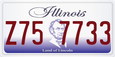 IL license plate Z757733