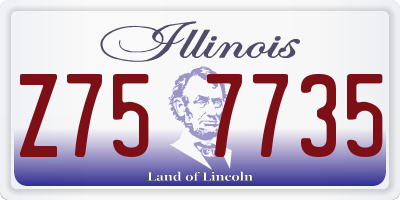 IL license plate Z757735