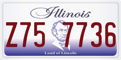 IL license plate Z757736