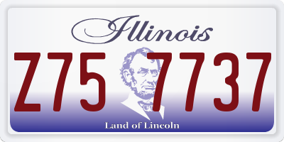 IL license plate Z757737