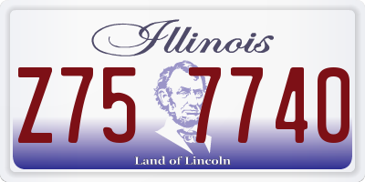 IL license plate Z757740