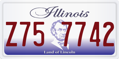 IL license plate Z757742