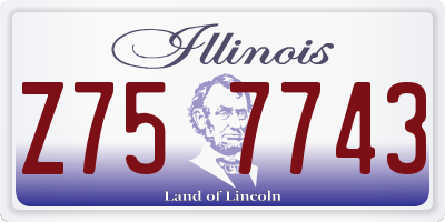 IL license plate Z757743
