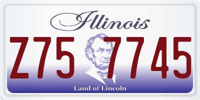 IL license plate Z757745