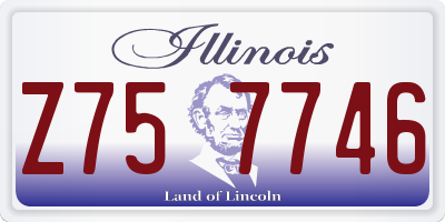 IL license plate Z757746