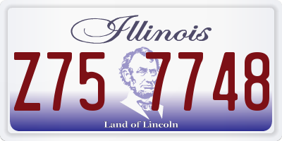 IL license plate Z757748