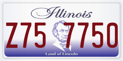 IL license plate Z757750