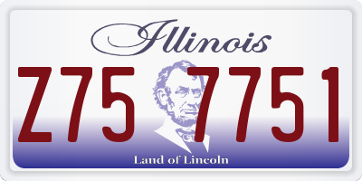IL license plate Z757751