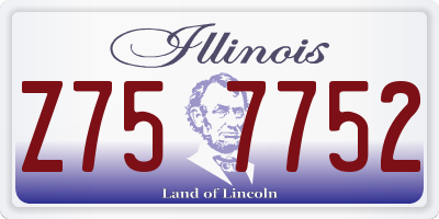 IL license plate Z757752