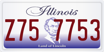 IL license plate Z757753