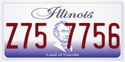 IL license plate Z757756