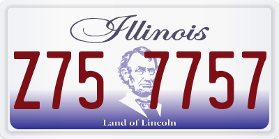 IL license plate Z757757