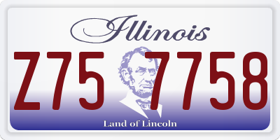 IL license plate Z757758
