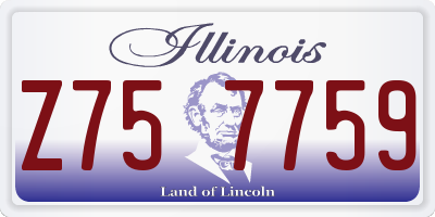 IL license plate Z757759