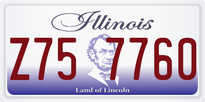 IL license plate Z757760