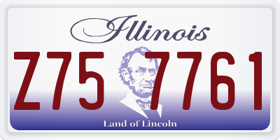 IL license plate Z757761