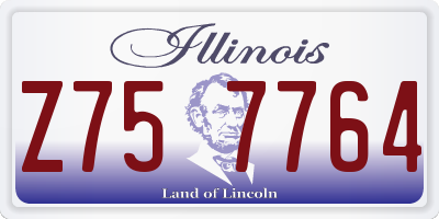 IL license plate Z757764