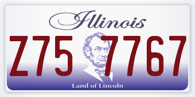 IL license plate Z757767