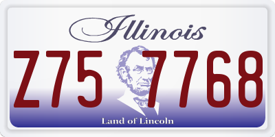 IL license plate Z757768