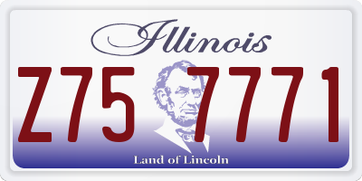 IL license plate Z757771