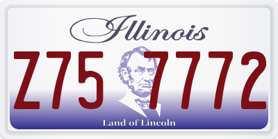 IL license plate Z757772