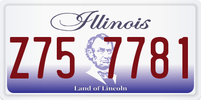 IL license plate Z757781