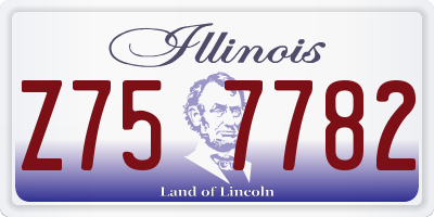 IL license plate Z757782