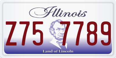 IL license plate Z757789
