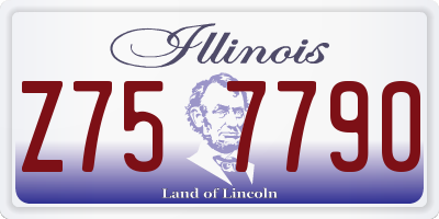 IL license plate Z757790